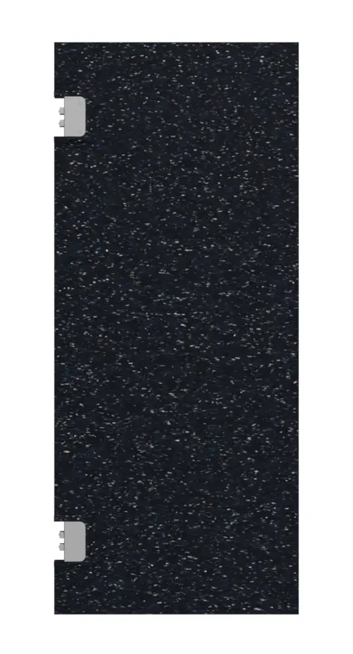 Frontansicht von HÖRMANN Kunststoff-Pendeltür Schwarz Bunt