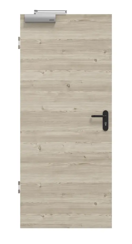 HÖRMANN drzwi dymoszczelne modrzew jasny szczotkowany wzdłuż Duradecor ProLine