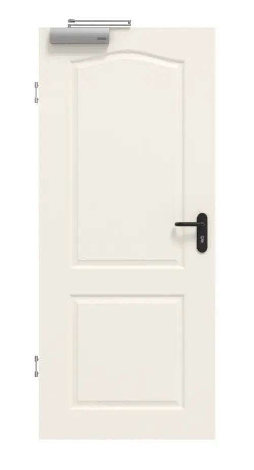 Widok frontowy drzwi dymoszczelnych GARANT Como CK2 biały lakier