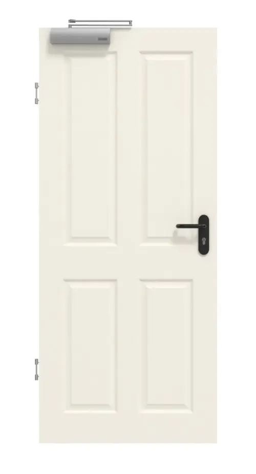 Widok frontowy drzwi dymoszczelnych GARANT Como CK4 biały lakier