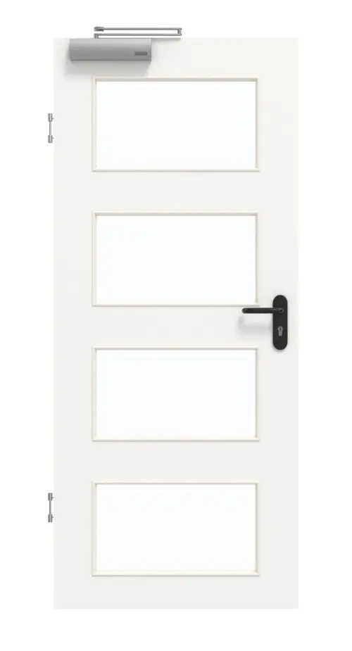 GARANT drzwi dymoszczelne U11209SD szarotka GHK08 z przeszkleniem LA-11