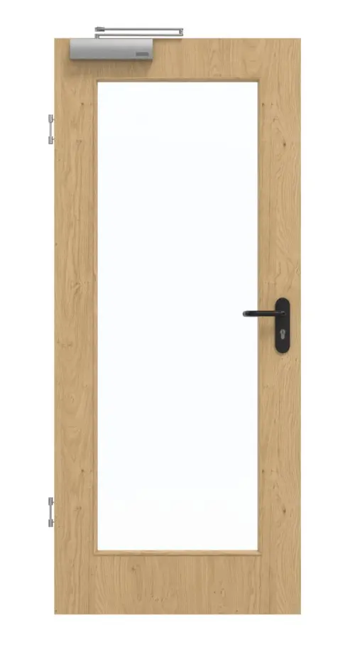 GARANT drzwi dymoszczelne Authentic Asteiche CePaL z przeszkleniem LA-2