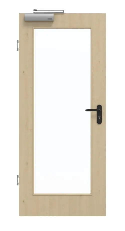 GARANT drzwi dymoszczelne Natura Ahorn CePaL z przeszkleniem LA-2