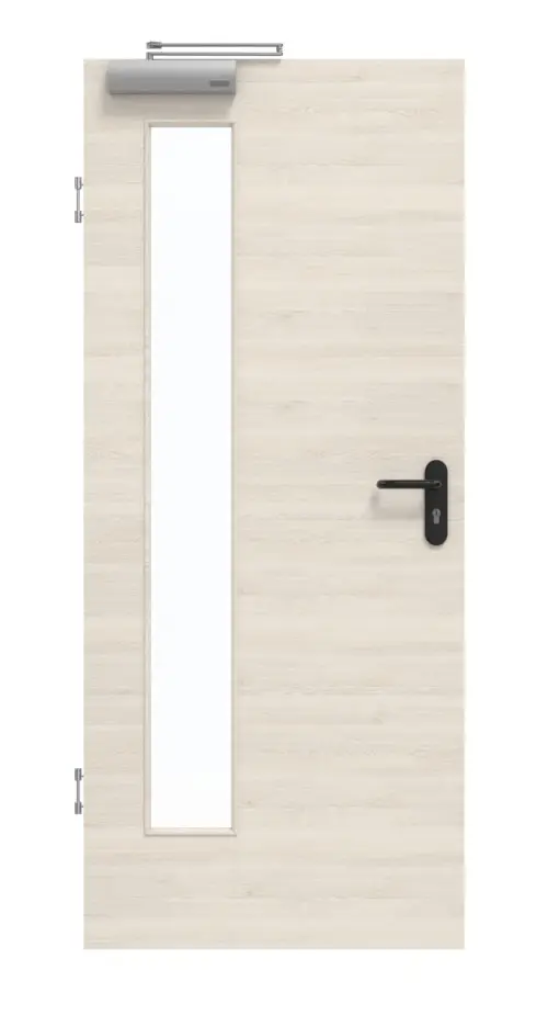 GARANT Drzwi dymoszczelne Quer Authentic Perl GCK08 z przeszkleniem LA-4 po stronie zawiasów