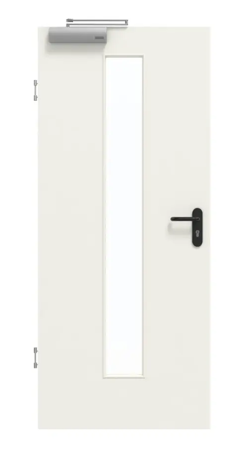 GARANT drzwi dymoszczelne 0135-60 Rain Resopal z przeszkleniem LA-4 na środku