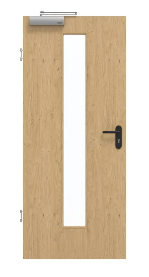 GARANT drzwi dymoszczelne Authentic Asteiche GCK08 z przeszkleniem LA-4 na środku