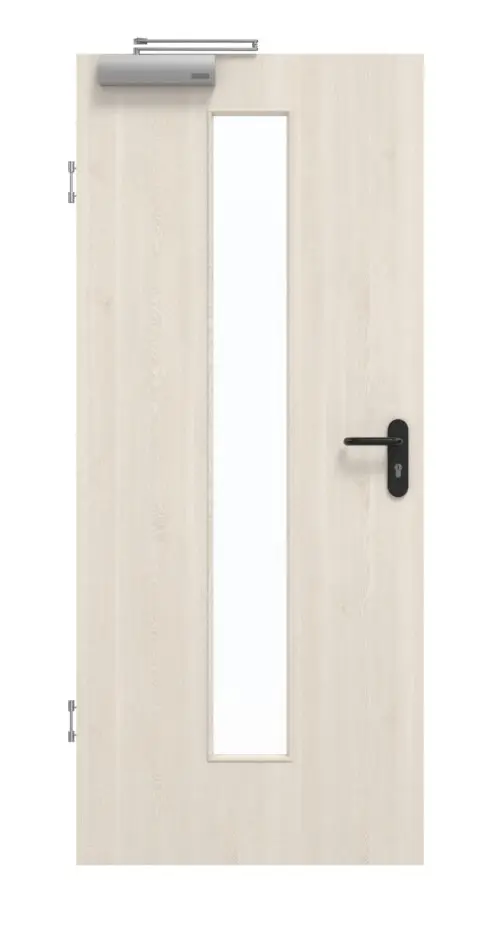 GARANT drzwi dymoszczelne Authentic Perl GCK08 z przeszkleniem LA-4 na środku