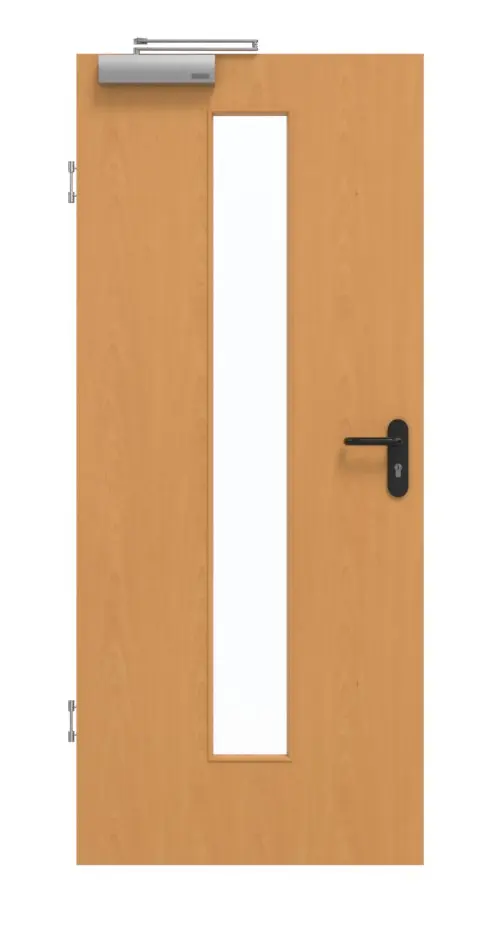 GARANT drzwi dymoszczelne buk ekskluzywny CePaL z przeszkleniem 4 LA na środku