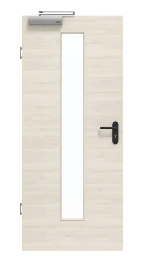 GARANT Drzwi dymoszczelne Quer Authentic Perl GCK08 z przeszkleniem LA-4 na środku