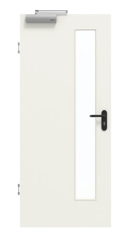 GARANT drzwi dymoszczelne 0135-60 Rain Resopal z przeszkleniem LA-4 po stronie zamka