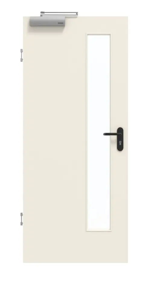 GARANT Drzwi przeciwpożarowe 0140-60 Dawn Resopal z przeszkleniem LA-4 po stronie zamka