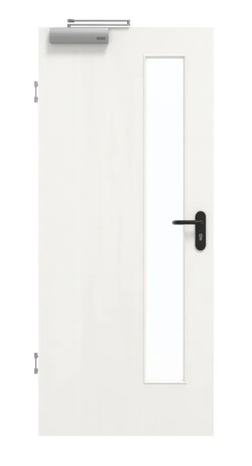 GARANT drzwi dymoszczelne Authentic Bianco CePaL z przeszkleniem LA-4 po stronie zamka