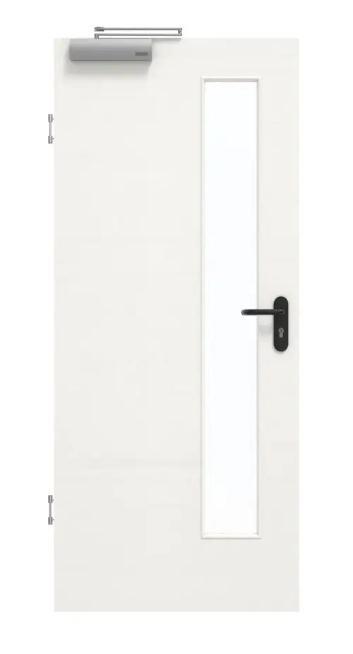 GARANT Drzwi dymoszczelne Quer Authentic Bianco CePaL z przeszkleniem LA-4 po stronie zamka