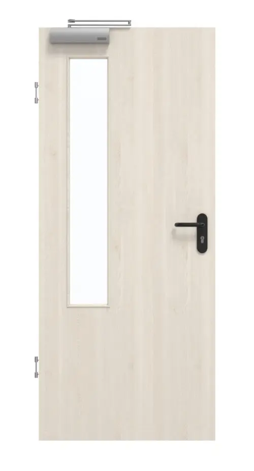 GARANT drzwi dymoszczelne authentic perła CePaL z przeszkleniem LA-5 po stronie zawiasów