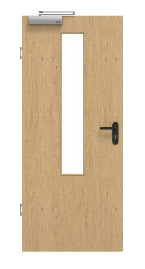 GARANT drzwi dymoszczelne Authentic Asteiche CePaL z przeszkleniem LA-5 na środku