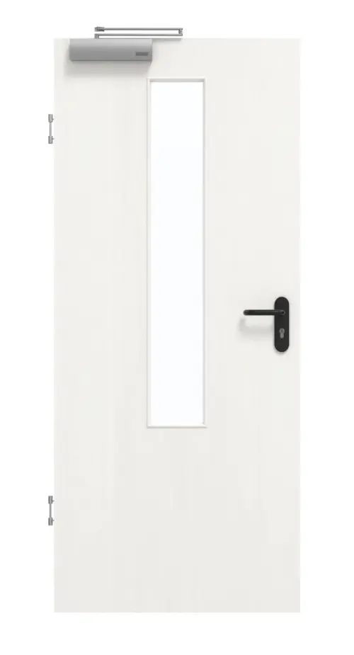 GARANT drzwi dymoszczelne Authentic Bianco CePaL z przeszkleniem LA-5 na środku