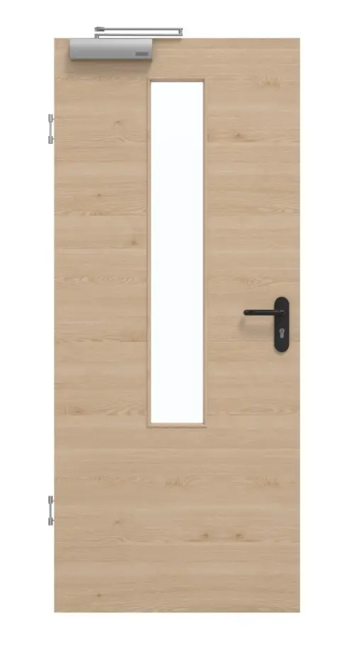 GARANT Drzwi dymoszczelne, authentic agat, układ poprzeczny, CePaL, z przeszkleniem LA-5 na środku