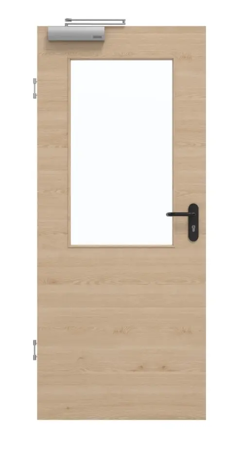 GARANT Drzwi dymoszczelne, authentic agat, układ poprzeczny, CePaL, z przeszkleniem LA-6