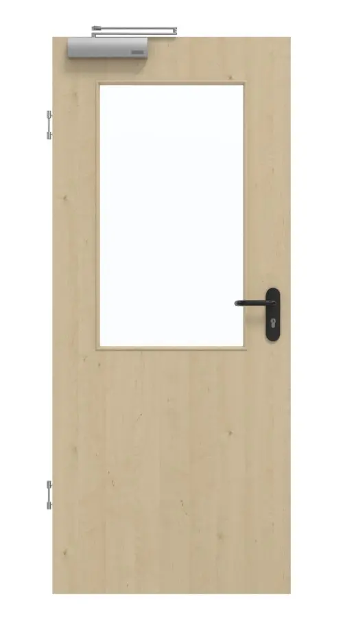 GARANT drzwi dymoszczelne Natura Ahorn CePaL z przeszkleniem LA-6