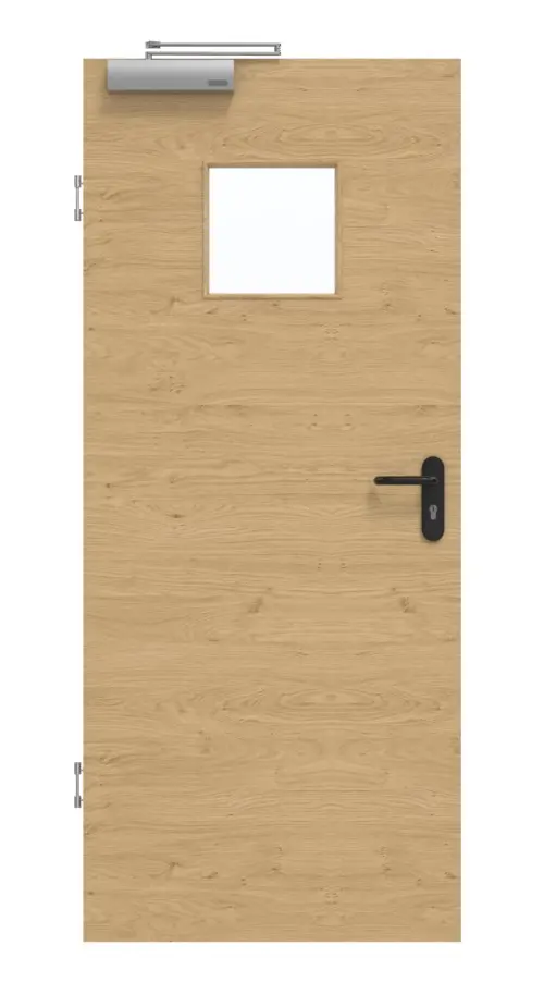 GARANT Drzwi dymoszczelne, authentic dąb sękaty, układ poprzeczny, CePaL, z przeszkleniem LA-7