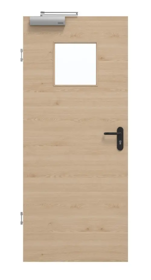 GARANT Drzwi dymoszczelne, authentic agat, układ poprzeczny, CePaL, z przeszkleniem LA-8