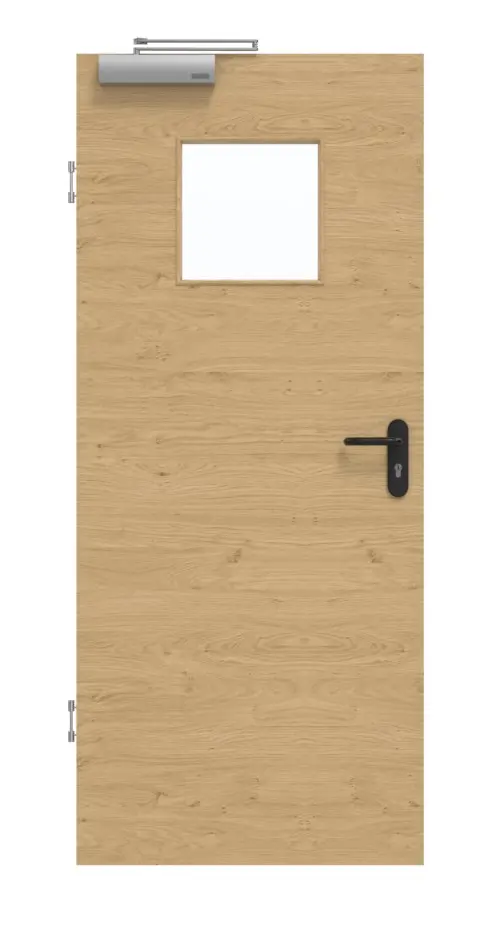 GARANT Drzwi dymoszczelne, authentic dąb sękaty, układ poprzeczny, CePaL, z przeszkleniem LA-8