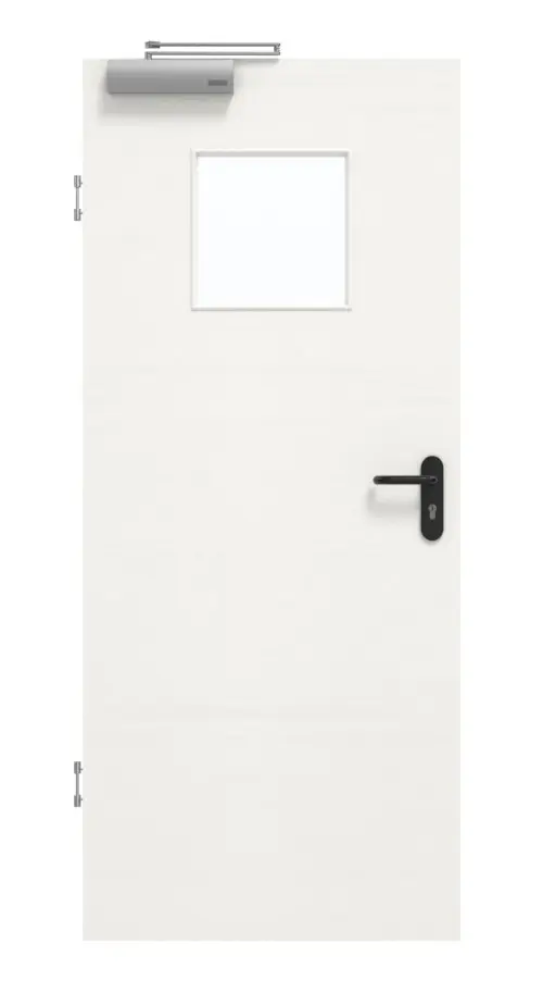 GARANT Drzwi dymoszczelne Quer Authentic Bianco CePaL z przeszkleniem LA-8