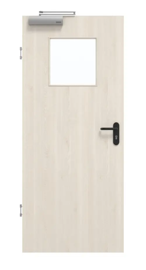 GARANT drzwi dymoszczelne Authentic perła CePaL z przeszkleniem LA-9
