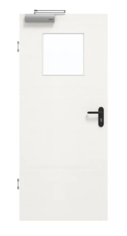GARANT Drzwi dymoszczelne Quer Authentic Bianco CePaL z przeszkleniem LA-9