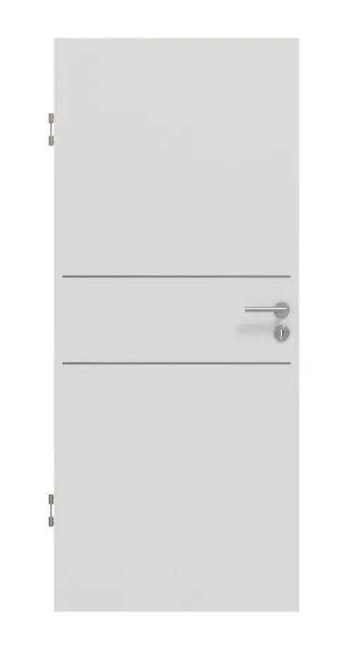 Widok frontowy drzwi dźwiękoszczelnych GARANT Corona 832 silver grey CePaL