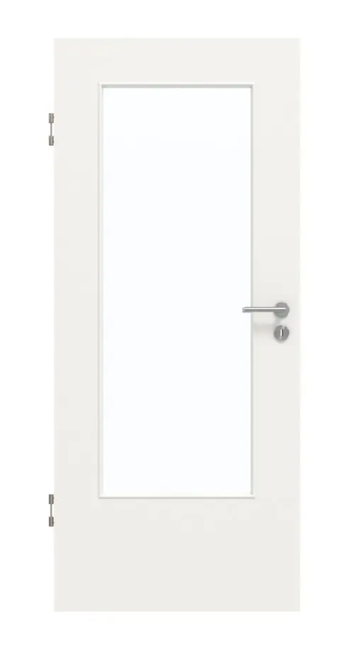 GARANT drzwi dźwiękoszczelne biały lakier 9016 CePaL z przeszkleniem LA-DIN