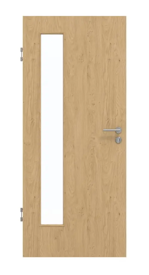 GARANT drzwi dźwiękoszczelne Authentic Asteiche CePaL z przeszkleniem LA-4 po stronie zawiasów