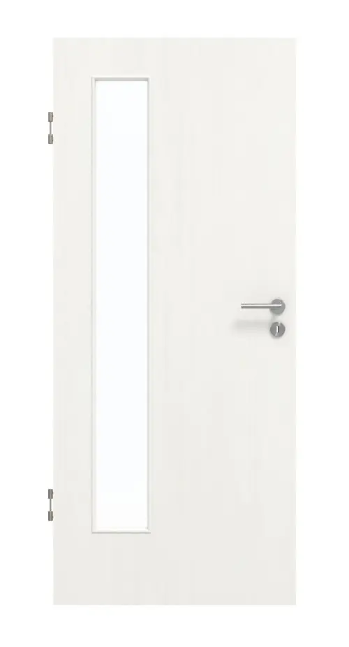 GARANT drzwi dźwiękoszczelne Authentic Bianco CePaL z przeszkleniem LA-4 po stronie zawiasów