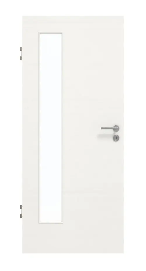 GARANT Drzwi dźwiękoszczelne układ poprzeczny Authentic Bianco CePaL z przeszkleniem LA-4 po stronie zawiasów