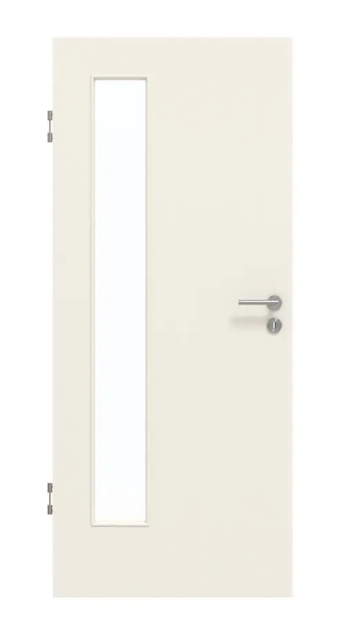 GARANT drzwi dźwiękoszczelne biały lakier 9010 z przeszkleniem LA-4 po stronie zawiasów