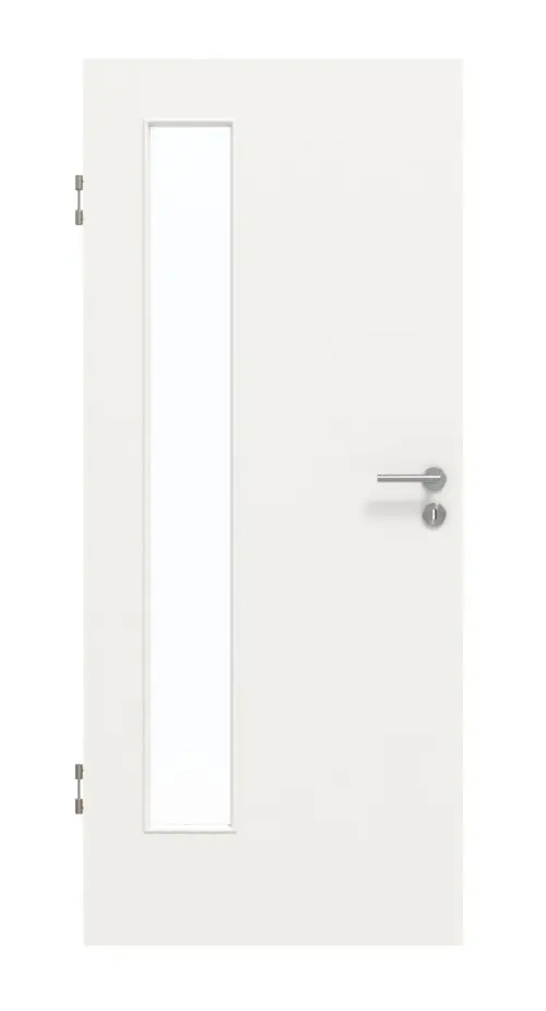 GARANT drzwi dźwiękoszczelne biały lakier 9016 z przeszkleniem LA-4 po stronie zawiasów