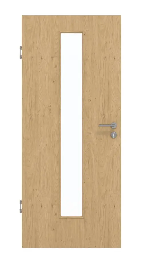 GARANT Drzwi ochronne Authentic Asteiche CePaL z przeszkleniem LA-4 pośrodku