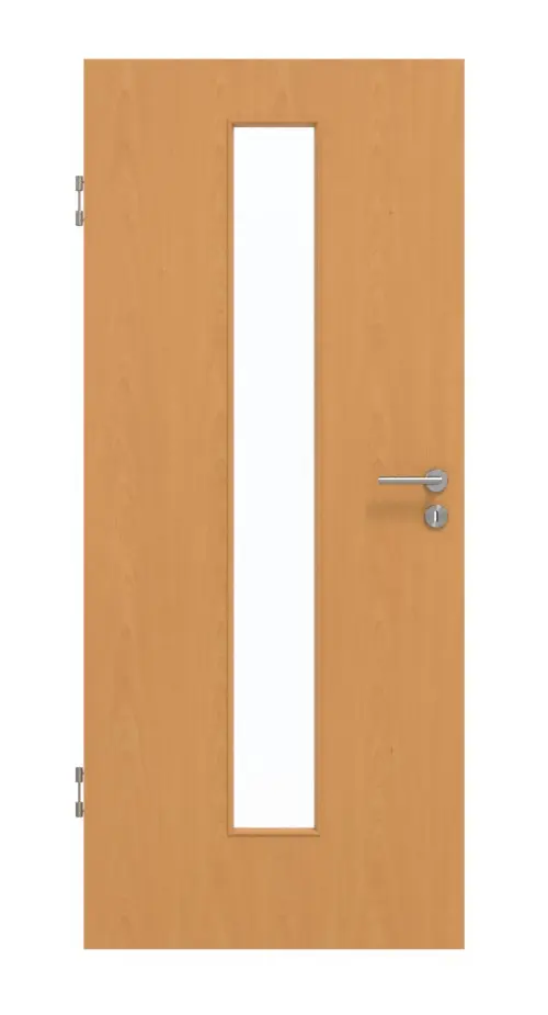 GARANT Drzwi dźwiękoszczelne buk ekskluzywny CePaL z przeszkleniem LA-4 na środku