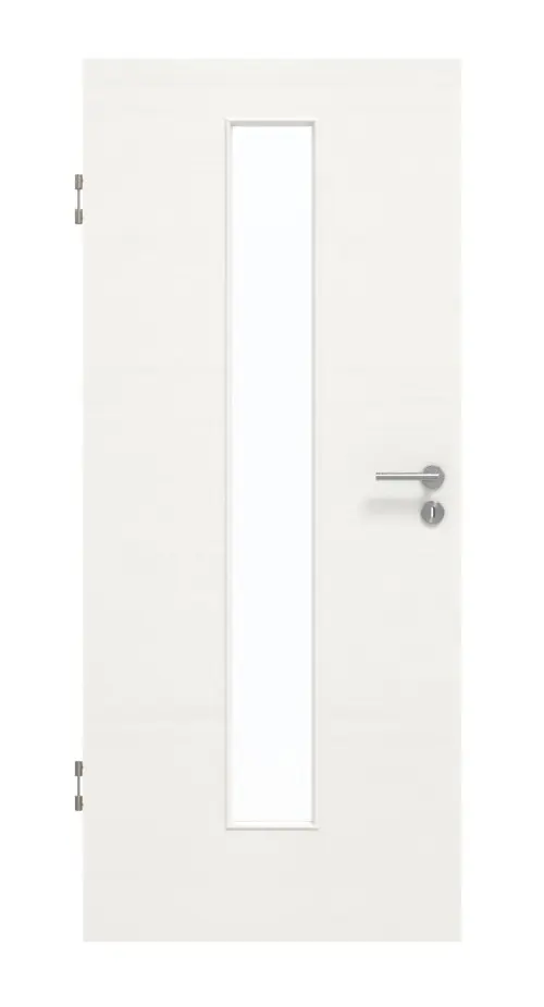GARANT Drzwi dźwiękoszczelne Quer Authentic Bianco CePaL z przeszkleniem LA-4 na środku