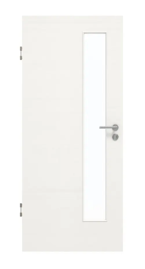 GARANT Drzwi dźwiękoszczelne Quer Authentic Bianco CePaL z przeszkleniem LA-4 po stronie zamka