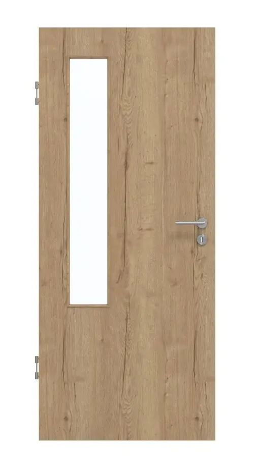 GARANT drzwi dźwiękoszczelne Authentic dąb szczelinowy CePaL z przeszkleniem LA-5 po stronie zawiasów