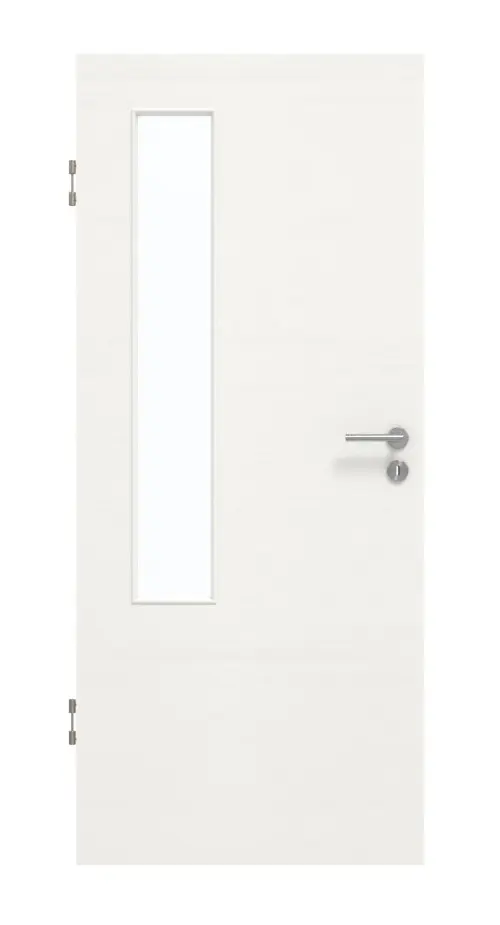 GARANT Drzwi dźwiękoszczelne Quer Authentic Bianco CePaL z przeszkleniem LA-5 po stronie zawiasów