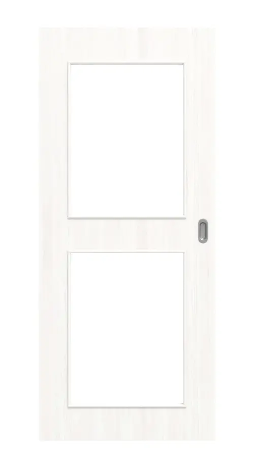 Widok frontowy - biel pino LA 12 Basic Durat drzwi przesuwne - Huga