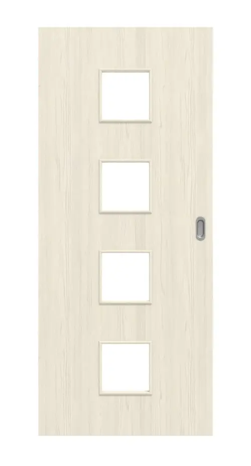 Widok frontowy: modrzew lazurowany LA 14 Basic Durat drzwi przesuwne - Huga