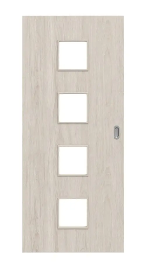 Widok frontowy - dąb lazurowany LA 14 Basic Durat drzwi przesuwne - Huga