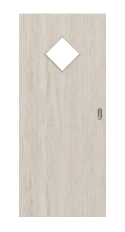 Widok frontowy drzwi przesuwnych dąb lakierowany LA 6 Raute Basic Durat - Huga