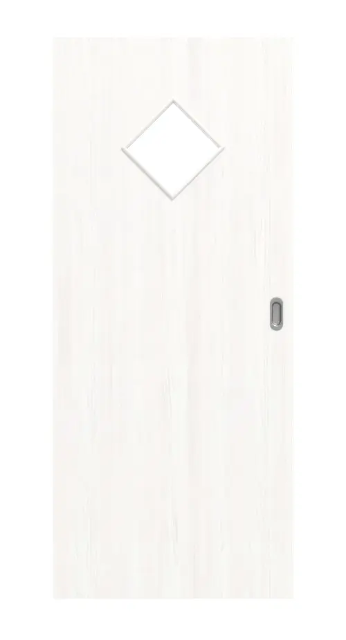Widok frontowy biel pino LA 6 romb Basic Durat drzwi przesuwne - Huga
