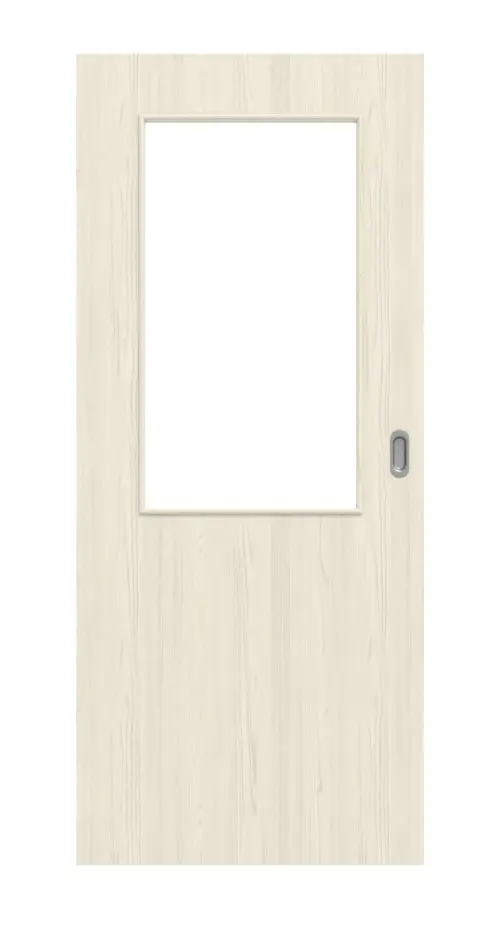 Widok frontowy modrzew lazurowany LA 7 Basic Durat drzwi przesuwne - Huga