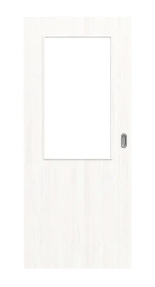 Widok frontowy: biel pino LA 7 Basic Durat drzwi przesuwne - Huga
