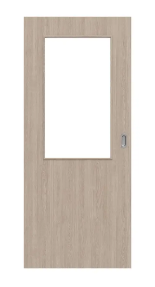 Widok frontowy - dąb szary LA 7 Basic Durat drzwi przesuwne - Huga